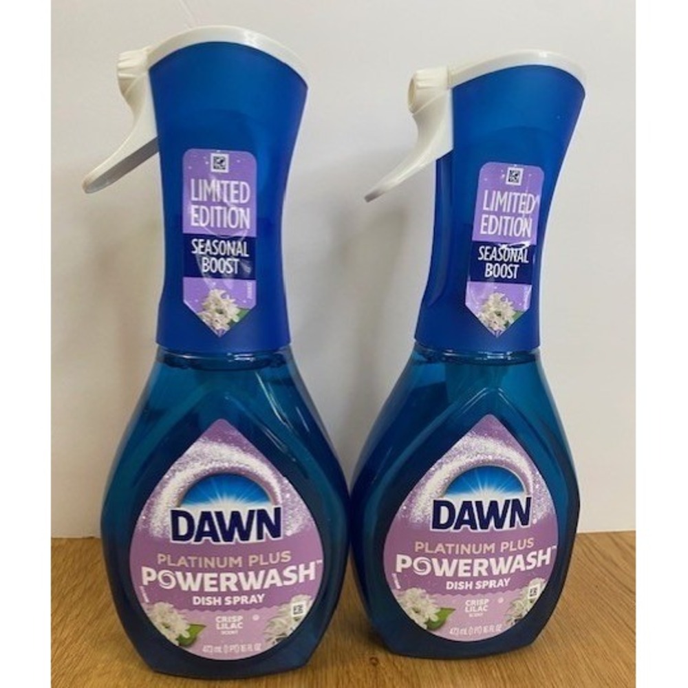 Dawn‎ Powerwash Dish Spray Unisex 16oz Blue New Limited Edition Crisp Lilac 2pk